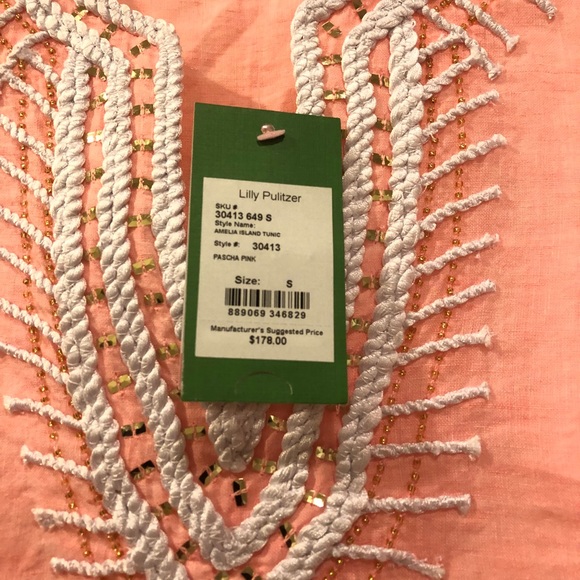 Lilly Pulitzer Amelia Island Tunic in Pascha Pink - Picture 6 of 7